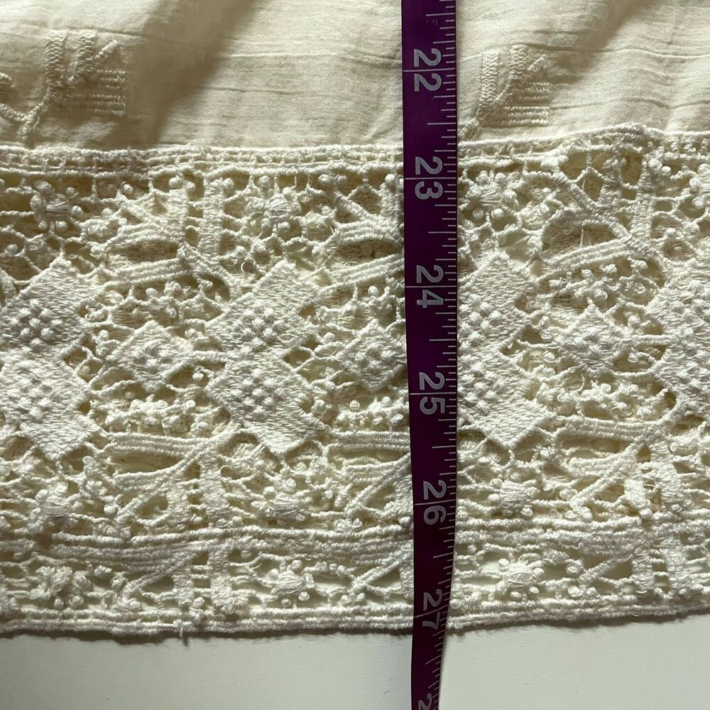 Joie Cream Lace-Trimmed Sleeveless V-Neck Top - Picture 8 of 11